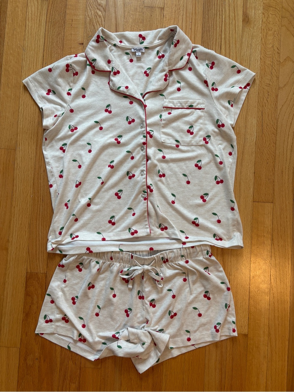 Splendid Cherry Toss Flora Pillowsoft Short Set